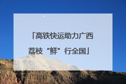 高铁快运助力广西荔枝“鲜”行全国