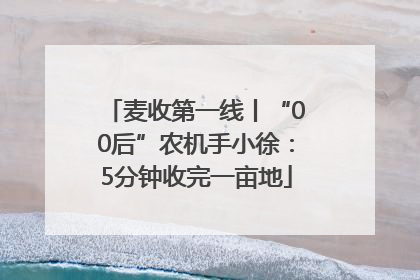 麦收第一线丨“00后”农机手小徐：5分钟收完一亩地