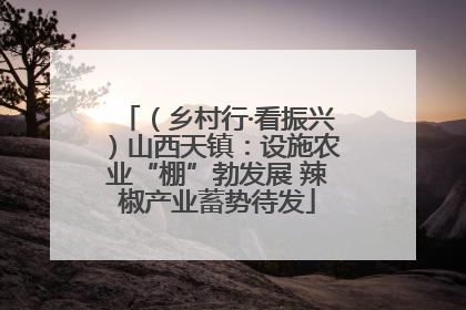 （乡村行·看振兴）山西天镇：设施农业“棚”勃发展 辣椒产业蓄势待发