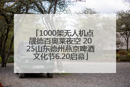 1000架无人机点靓德百奥莱夜空 2025山东德州燕京啤酒文化节6.20启幕