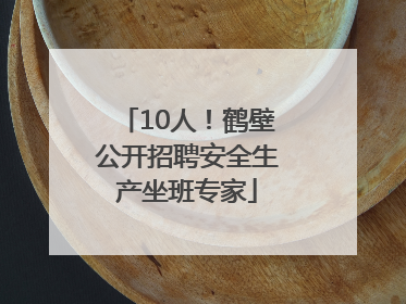 10人！鹤壁公开招聘安全生产坐班专家