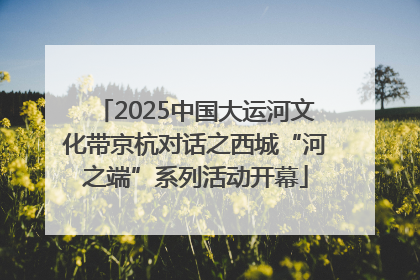 2025中国大运河文化带京杭对话之西城“河之端”系列活动开幕