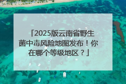 2025版云南省野生菌中毒风险地图发布！你在哪个等级地区？