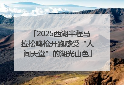 2025西湖半程马拉松鸣枪开跑感受“人间天堂”的湖光山色