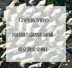 25年执守初心，用科技与温情织就城市交通安全网