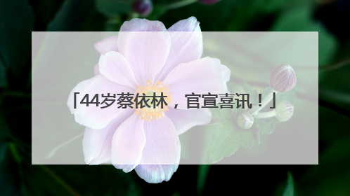 44岁蔡依林，官宣喜讯！