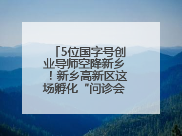 5位国字号创业导师空降新乡！新乡高新区这场孵化“问诊会”干货满满