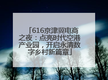 616京津冀电商之夜：点亮时代空港产业园，开启永清数字乡村新篇章