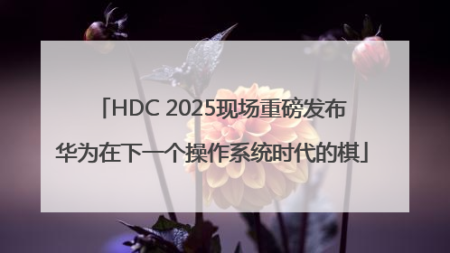 HDC 2025现场重磅发布华为在下一个操作系统时代的棋