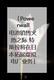 Powerwall电池销售火热之际 特斯拉将在日本拓展虚拟电厂业务