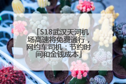 S18武汉天河机场高速将免费通行，网约车司机：节约时间和金钱成本