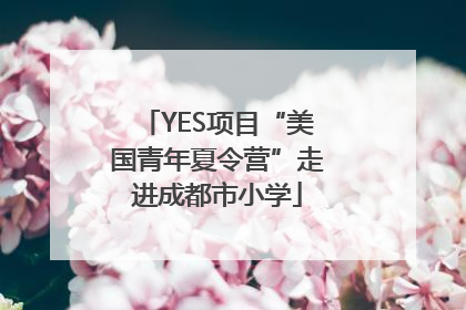YES项目“美国青年夏令营”走进成都市小学